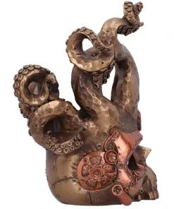 Nemesis Now Vino Vessel Steampunk Skull Bottle Holder