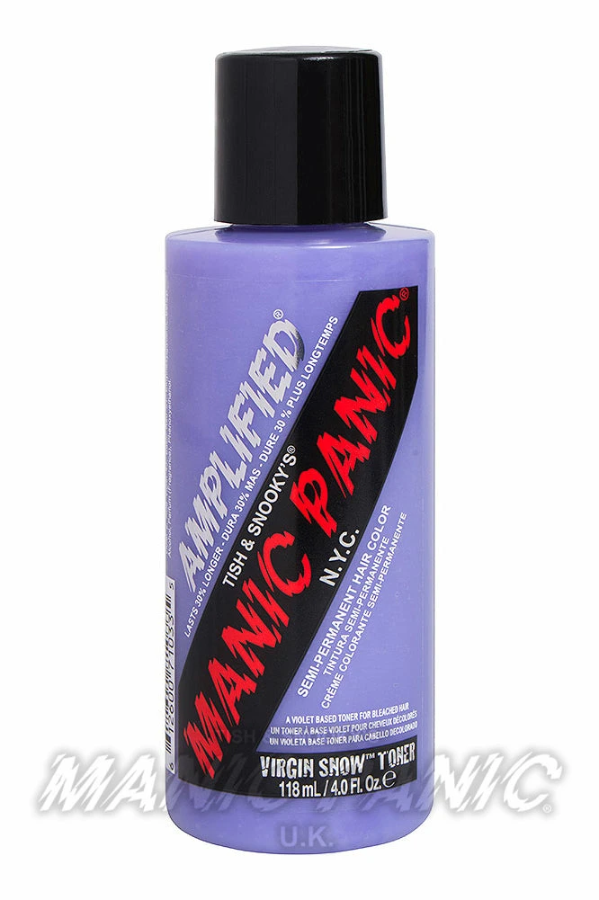 Hair Dye Manic Panic Amplified Hair Colour 118ml Virgin Snow 3 Hair Dye Manic Panic Amplified Hair Colour 118ml Virgin Snow