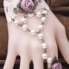 Lace Jewellery White Lace Steampunk Slave Bracelet 2 Lace Jewellery White Lace Steampunk Slave Bracelet