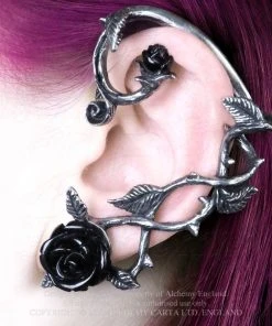 Alchemy Gothic Alchemy Wild Black Rose Ear Wrap E410