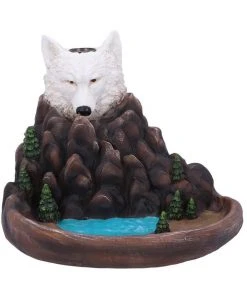 Nemesis Now Wild Ridge Wolf Backflow Incense Burner