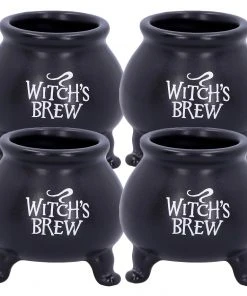 Nemesis Now Kitchen Witch's Brew Pots (Set Of 4)