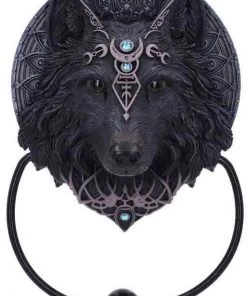 Nemesis Now Front Door & Hallway Wolf Moon Door Knocker