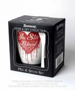 Alchemy Gothic Kitchen Alchemy You Stir My Blood Mug And Spoon Set