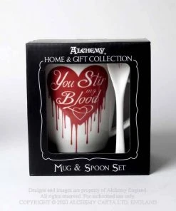 Alchemy Gothic Kitchen Alchemy You Stir My Blood Mug And Spoon Set 7 Alchemy Gothic Kitchen Alchemy You Stir My Blood Mug And Spoon Set