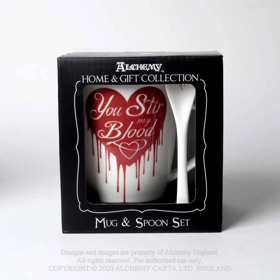 Alchemy Gothic Kitchen Alchemy You Stir My Blood Mug And Spoon Set 5 Alchemy Gothic Kitchen Alchemy You Stir My Blood Mug And Spoon Set