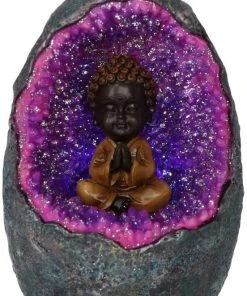Nemesis Now Zen Geode Baby Buddha Backflow Incense Burner All Homeware