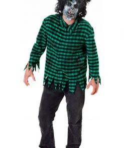 Smiffys Halloween Costumes Zombie Mask And Shirt Fancy Dress Costume